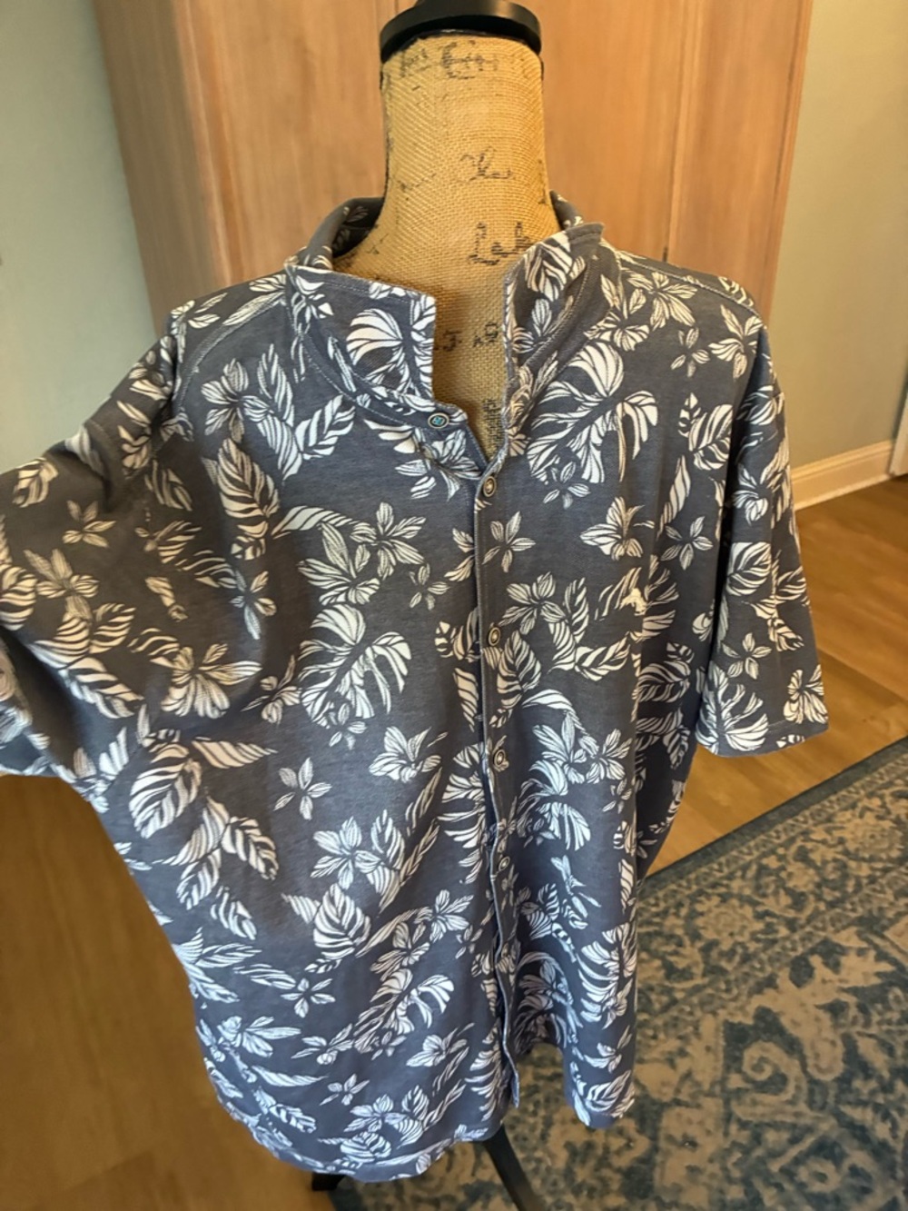 Tommy Bahama Mens Island Zone Supima Cotton Palm Short Sleeve Button Down Shirt